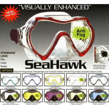 Sea Hawk Color Correcting  Clear Yellow Out/Silver In Black Silicon