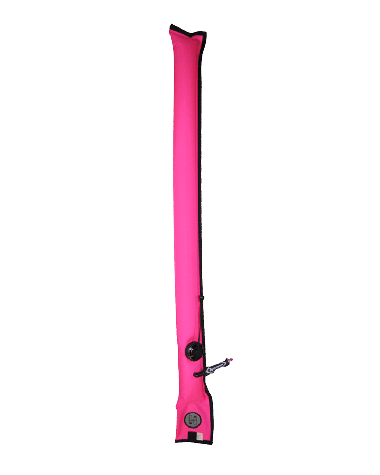 HOT PINK 3.3ft Safety Sausage Oral Inflate 