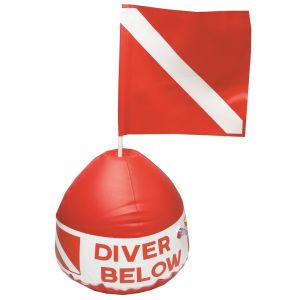 Inflatable Buoy with Flag