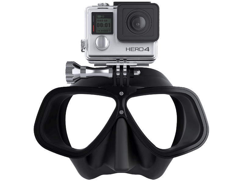 Freediver with GoPro