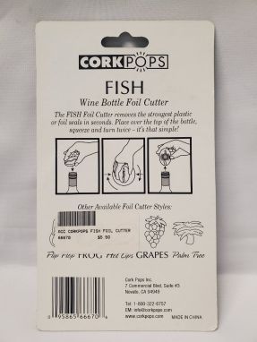 Cork Pops Fish Wine Bottle Foil Cutter