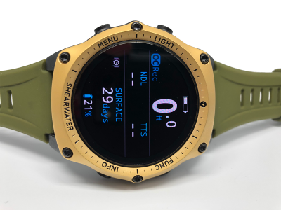 LE 2020 Teric Air Integrated Dive Computer with Color Strap