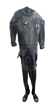 Mens Argonaut Stealth Drysuit- Mens Large Short - Lightly Used