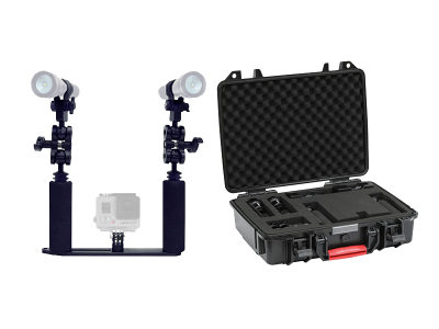 Camera Tray Kit W/ Two lights and Hard Case