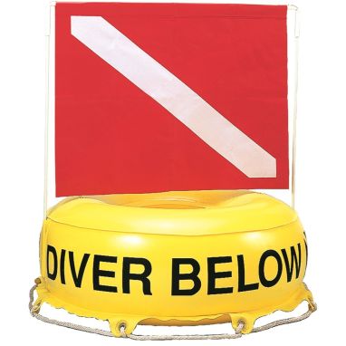 Inflatable Dive Site Marker with Dive Flag