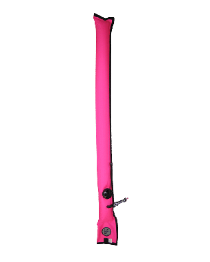 HOT PINK 3.3ft Safety Sausage Oral Inflate 