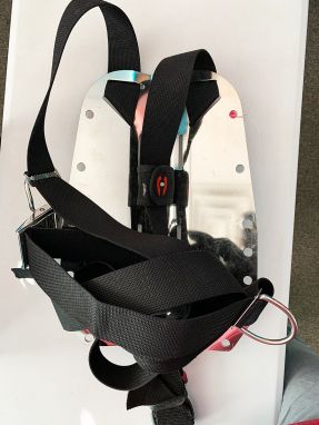 USED Pre-webbed Hollis SS Backplate with Solo Harness 
