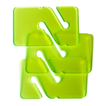 3 REMs (Reference Exit Markers) Transparent Green 