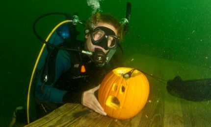 DRIS Underwater Pumpkin Carving 2023