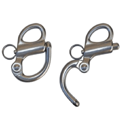 2" Fixed Stainless Steel Bail Snap Shackle