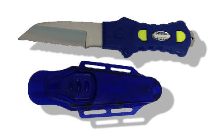 Angled Dive Knife with Hard Case