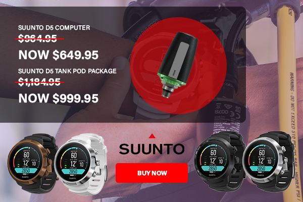 Suunto D5 and Tank Pod Package Sale